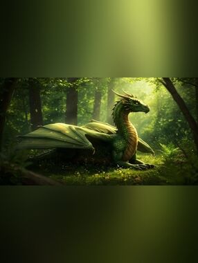 Green Dragon Large Custom Fridge Magnet Home Kitchen Decor